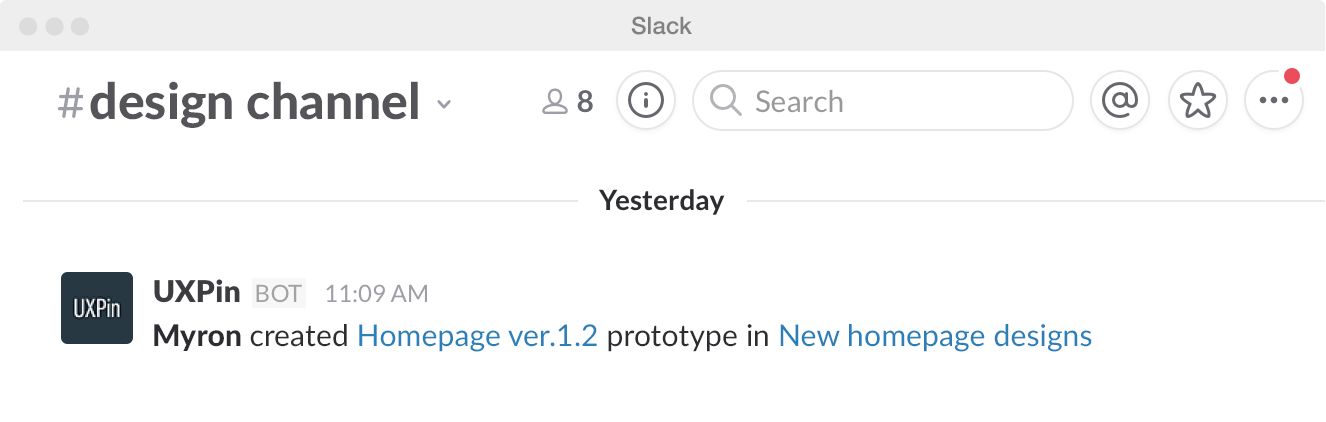 Slack integration step4